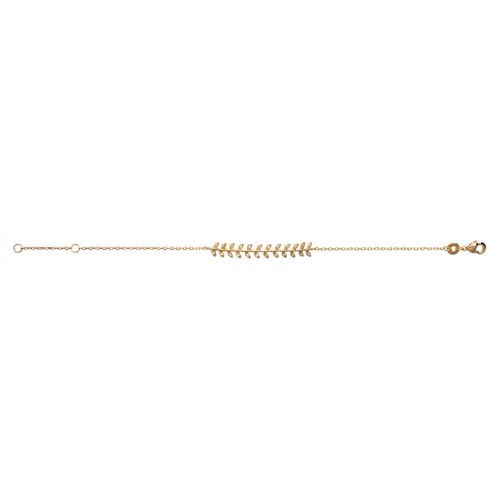 Bracelet en Plaqué Or et Oxyde de Zirconium - 2