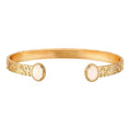 Bracelet en Plaqué Or et Pierre de Lune - 1