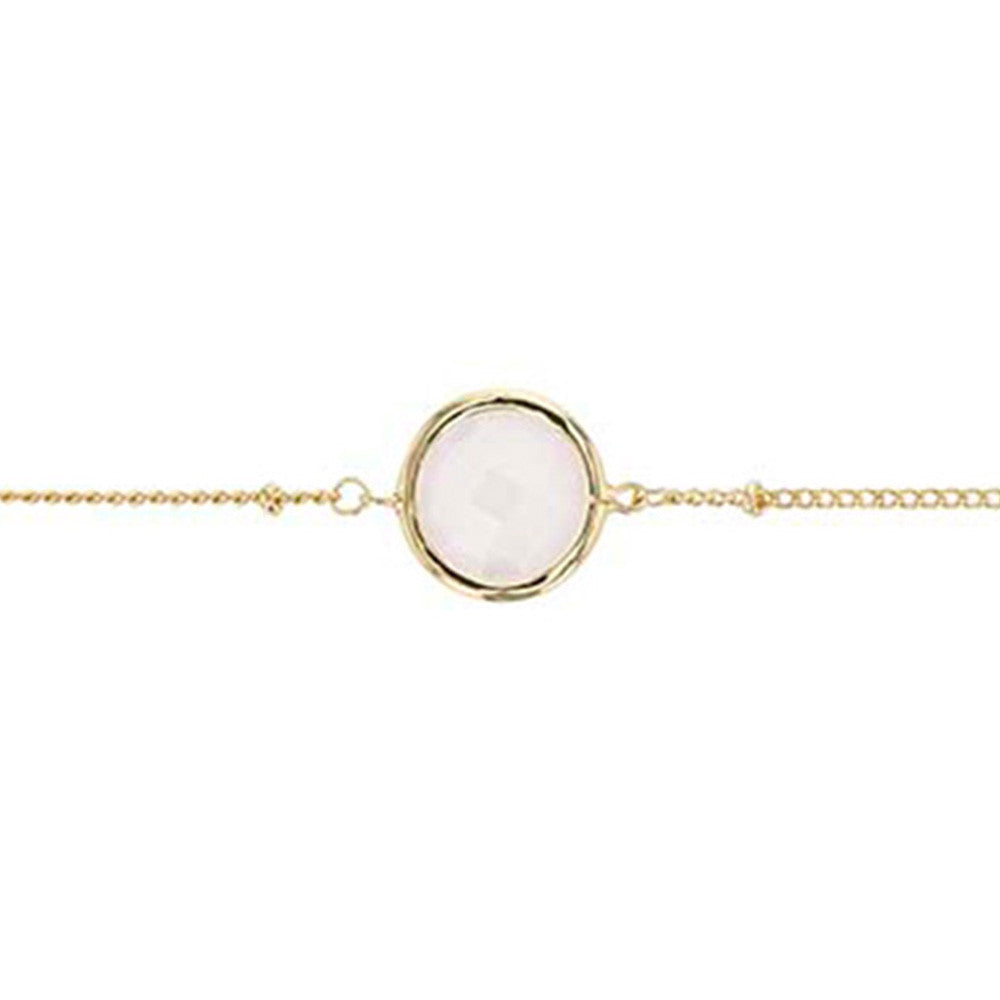 Bracelet en Plaqué Or et Verre - 1
