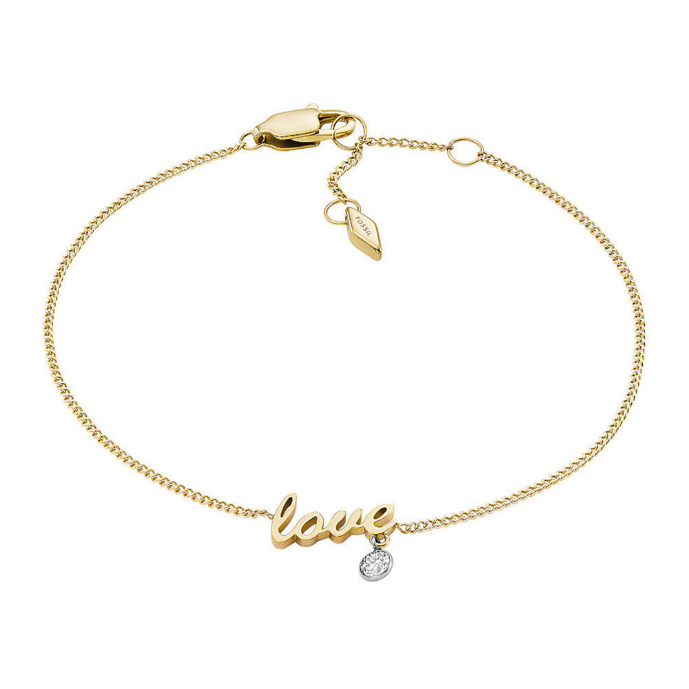 Bracelet Fossil Collection Love Notes en Acier et Oxyde de Zirconium - 1