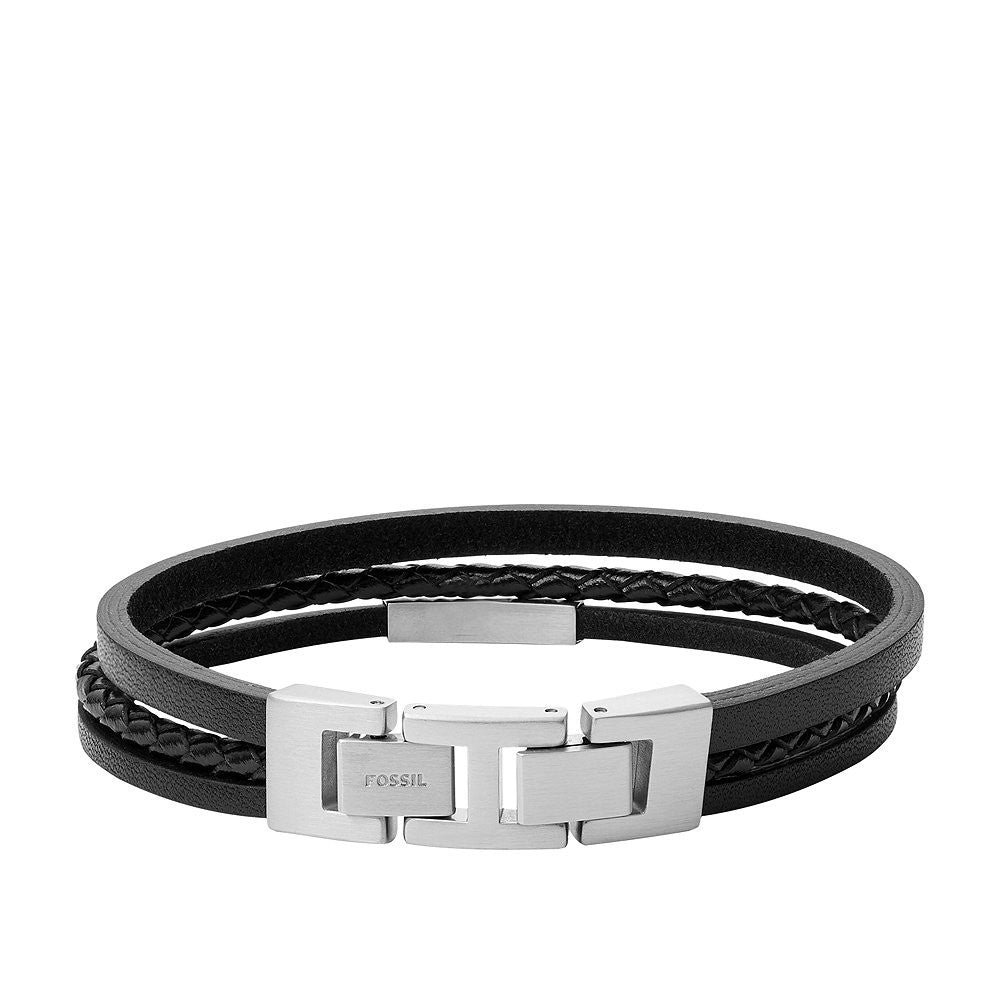 Bracelet Fossil Collection Vintage Casual en Acier et Cuir - 2