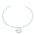 Bracelet jonc  Love  et  Cœur  Argent  - 1