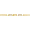 Bracelet Sully en Plaqué Or et Oxyde de Zirconium - 1