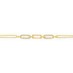 Bracelet Sully en Plaqué Or et Oxyde de Zirconium - 1