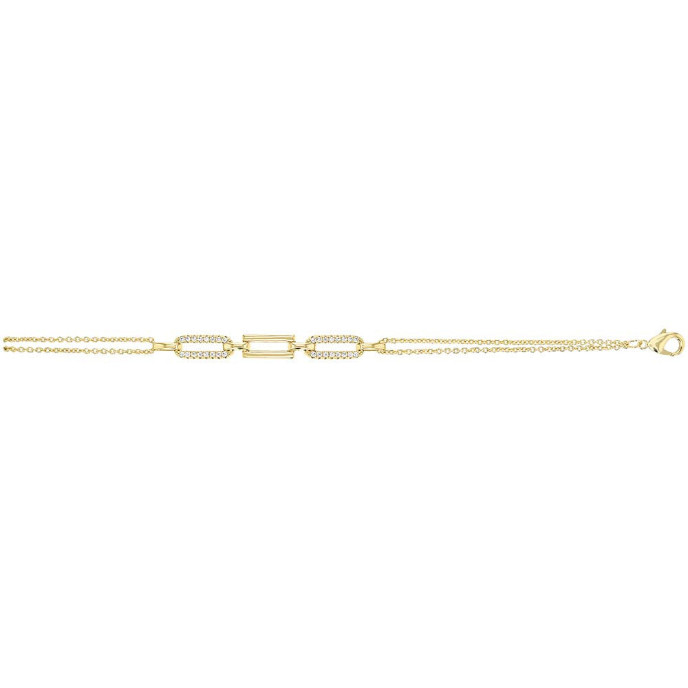 Bracelet Sully en Plaqué Or et Oxyde de Zirconium - 2