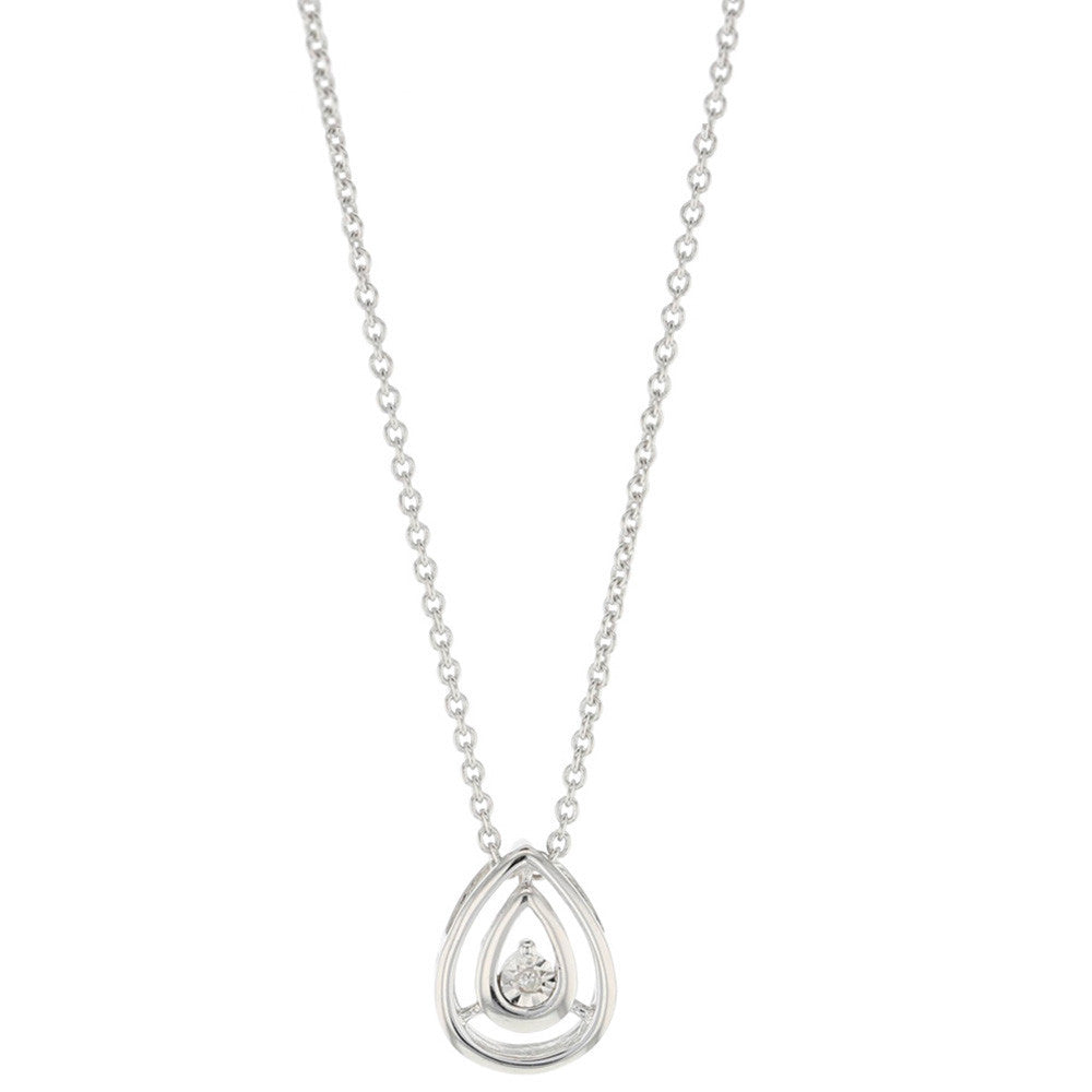 Collier Argent et Diamant - 1