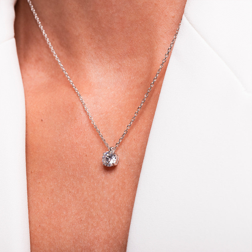 Collier en Argent et Oxyde de Zirconium  - 2