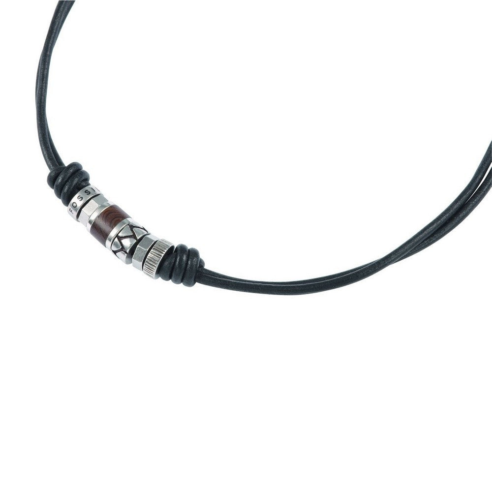 Collier en Cuir et Acier - 2
