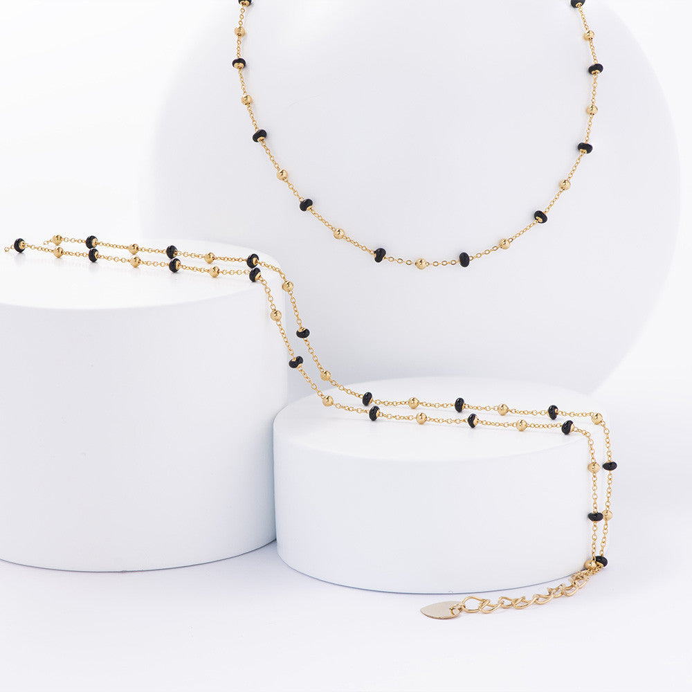 Collier en émail et Or Jaune - 2