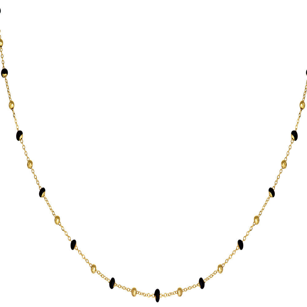 Collier en émail et Or Jaune - 1
