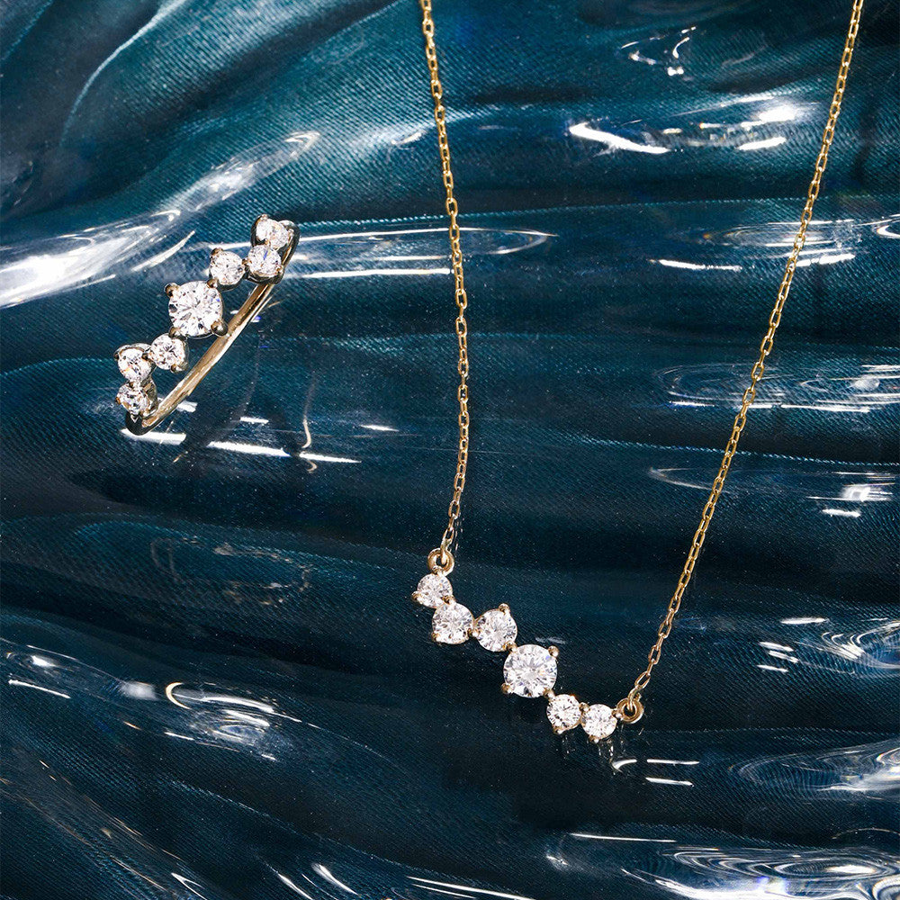 Collier en Or et Oxyde de Zirconium - 2