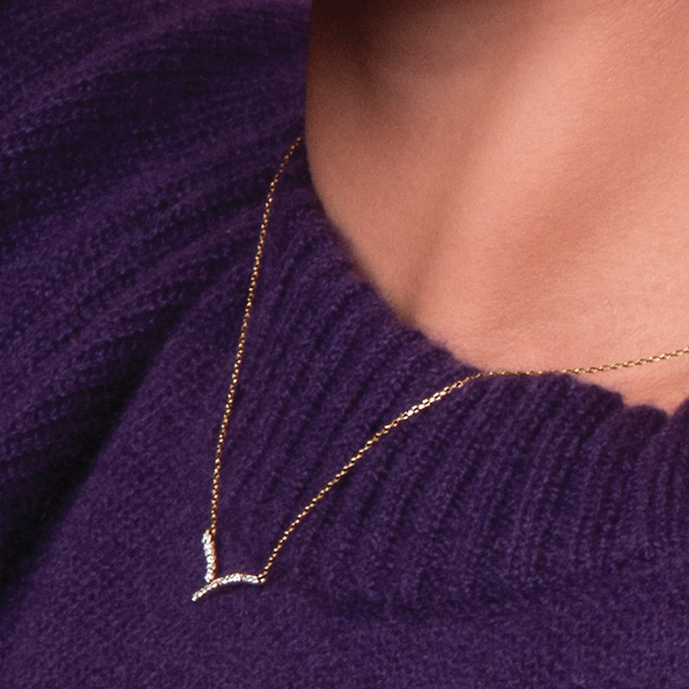 Collier en Or et Oxyde de Zirconium - 2