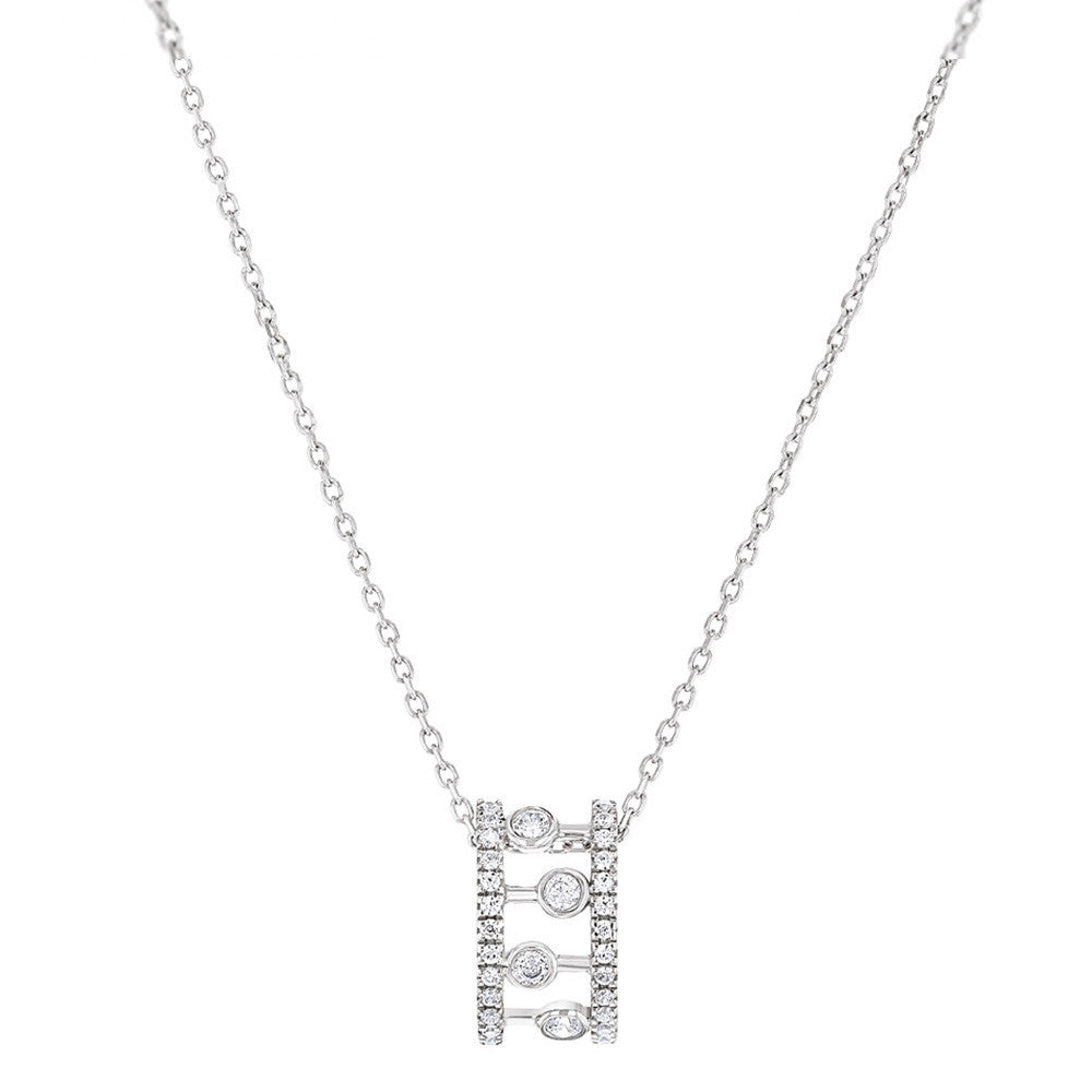 Collier en Or et Oxyde de Zirconium - 1