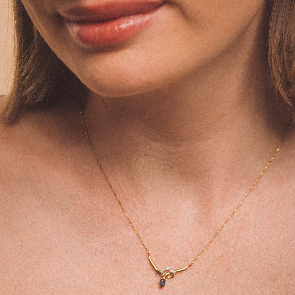 Collier en Or et Saphir - 2