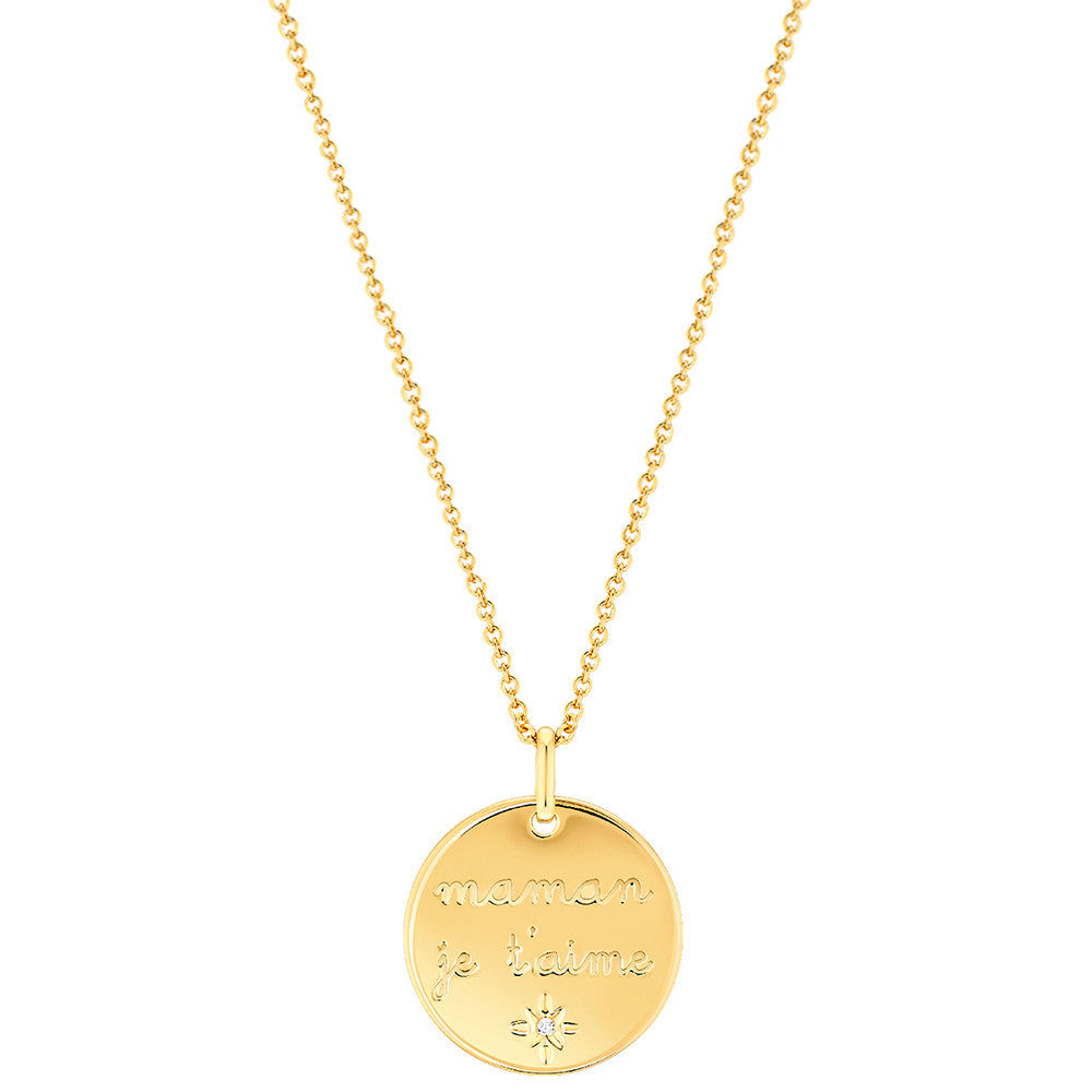 Collier en Plaqué Or et Oxyde de Zirconium - 1