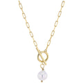 Collier en Plaqué Or et Perle de Culture Eau Douce - 1