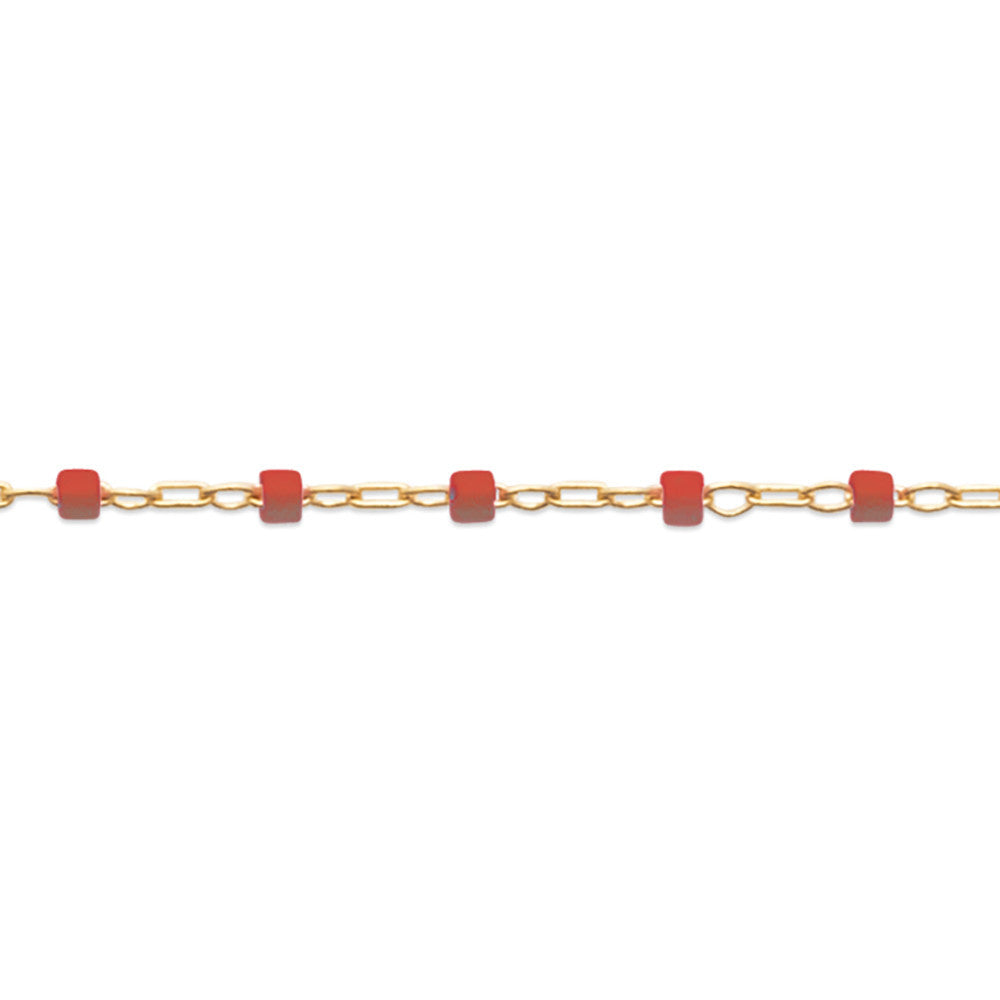 Collier en Plaqué Or et Perle de Verre - 2