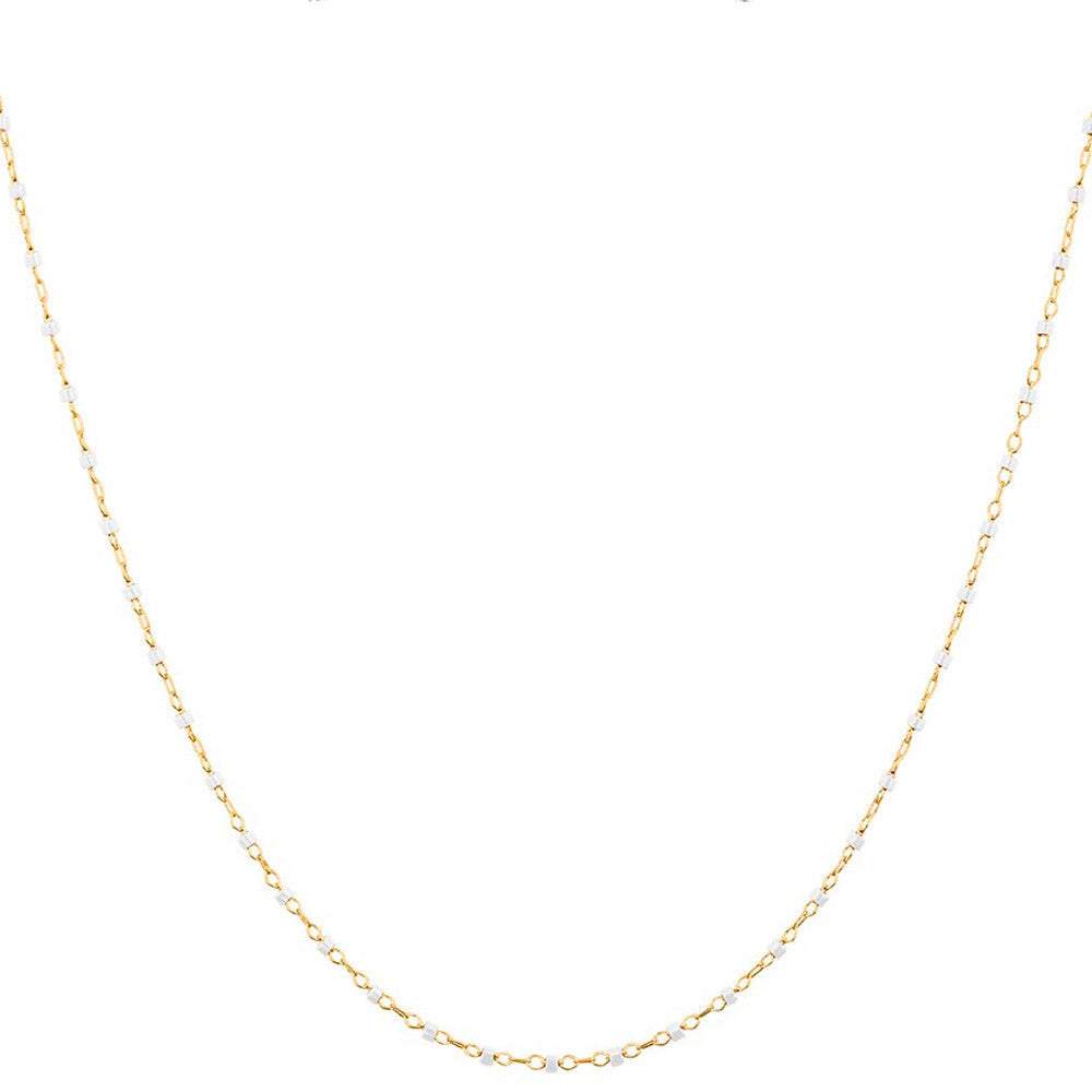 Collier en Plaqué Or et Perle de Verre - 1