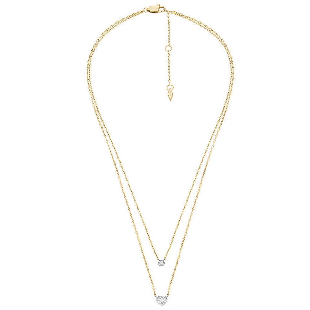 Collier Fossil Collection Tokens of Affection en Acier et Oxyde de Zirconium - 2