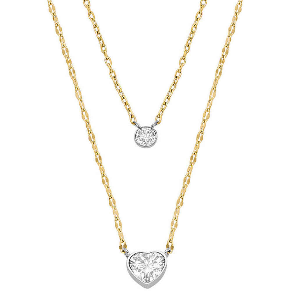 Collier Fossil Collection Tokens of Affection en Acier et Oxyde de Zirconium - 1