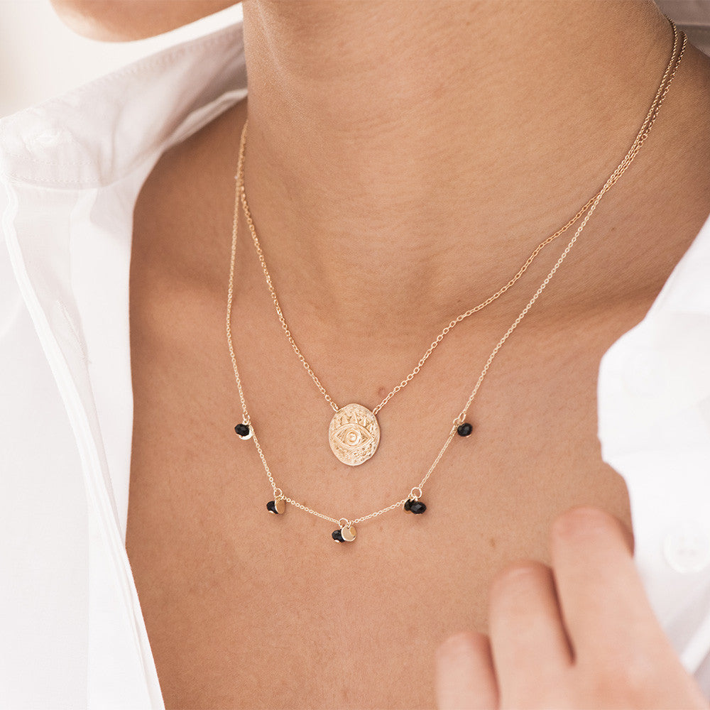 Collier Or et Cristal - 2