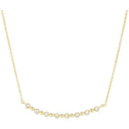 Collier Sully en Plaqué Or et Oxyde de Zirconium - 1