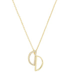 Collier Sully en Plaqué Or et Oxyde de Zirconium - 1