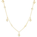 Collier Sully en Plaqué Or et Oxyde de Zirconium - 1