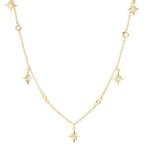 Collier Sully en Plaqué Or et Oxyde de Zirconium - 1