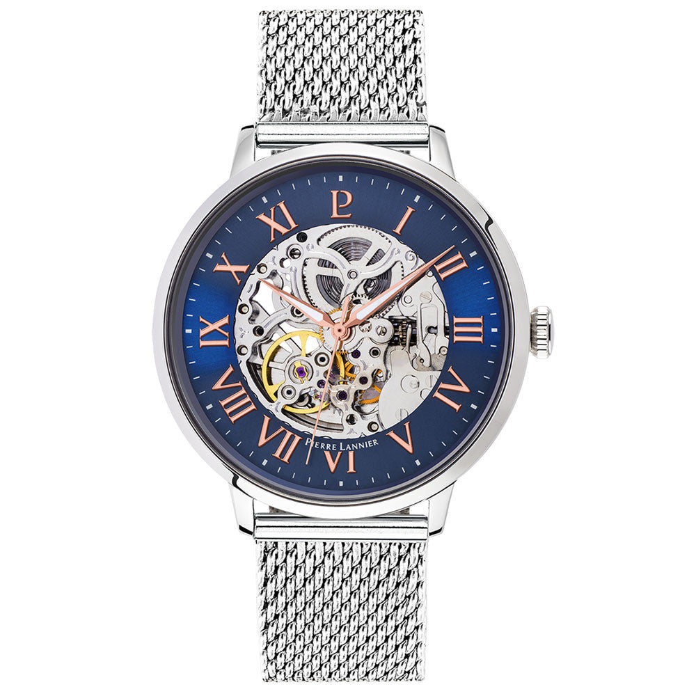 Montre Automatique Pierre Lannier en Acier Argenté - 1