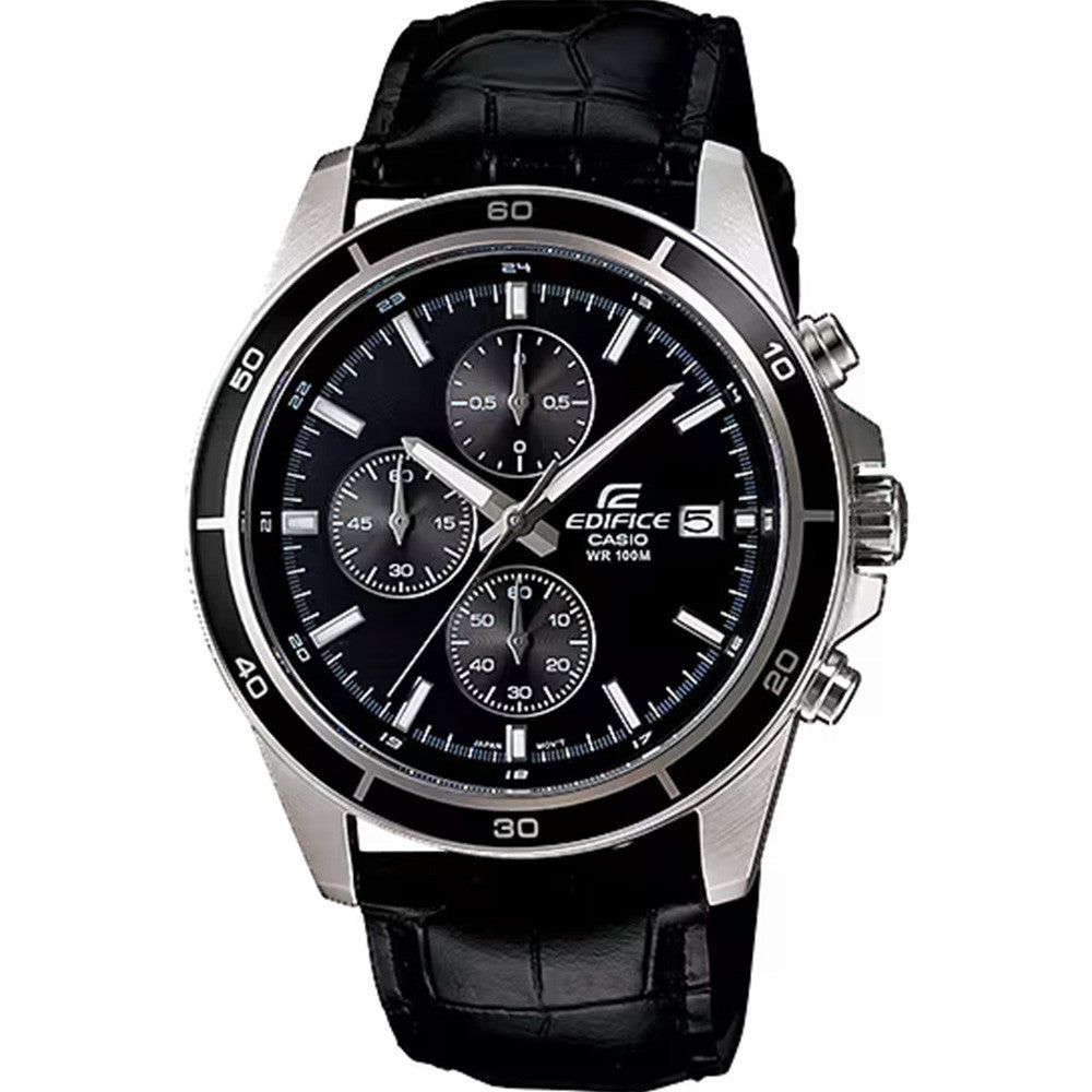 Montre Casio en Cuir Noir - 1