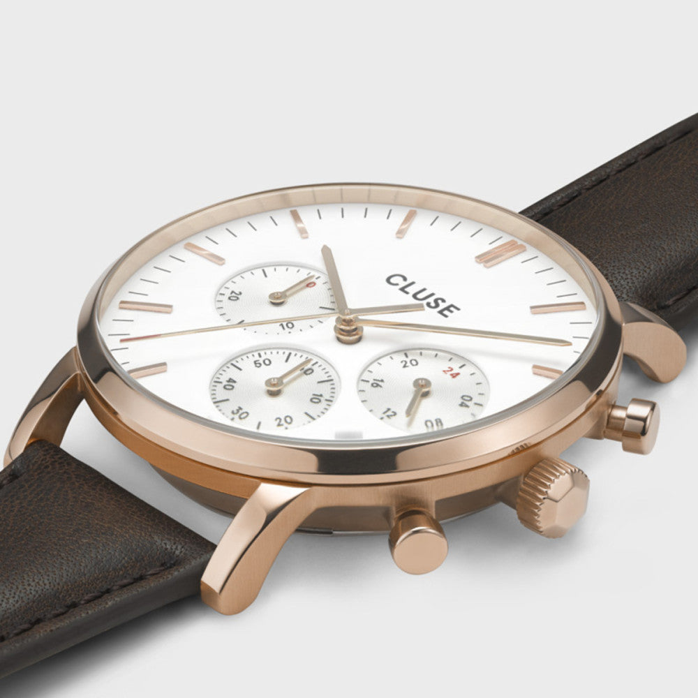 Montre Cluse en Cuir Marron - 2