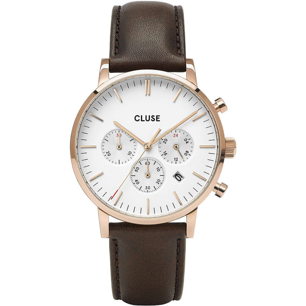 Montre Cluse en Cuir Marron - 1