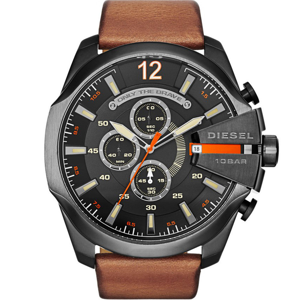 Montre Diesel en Cuir Marron - 1