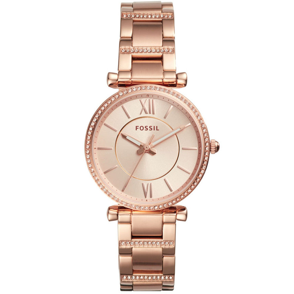 Montre Fossil en Acier Doré Rose - 1