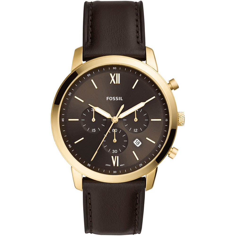 Montre Fossil en Cuir Marron - 1