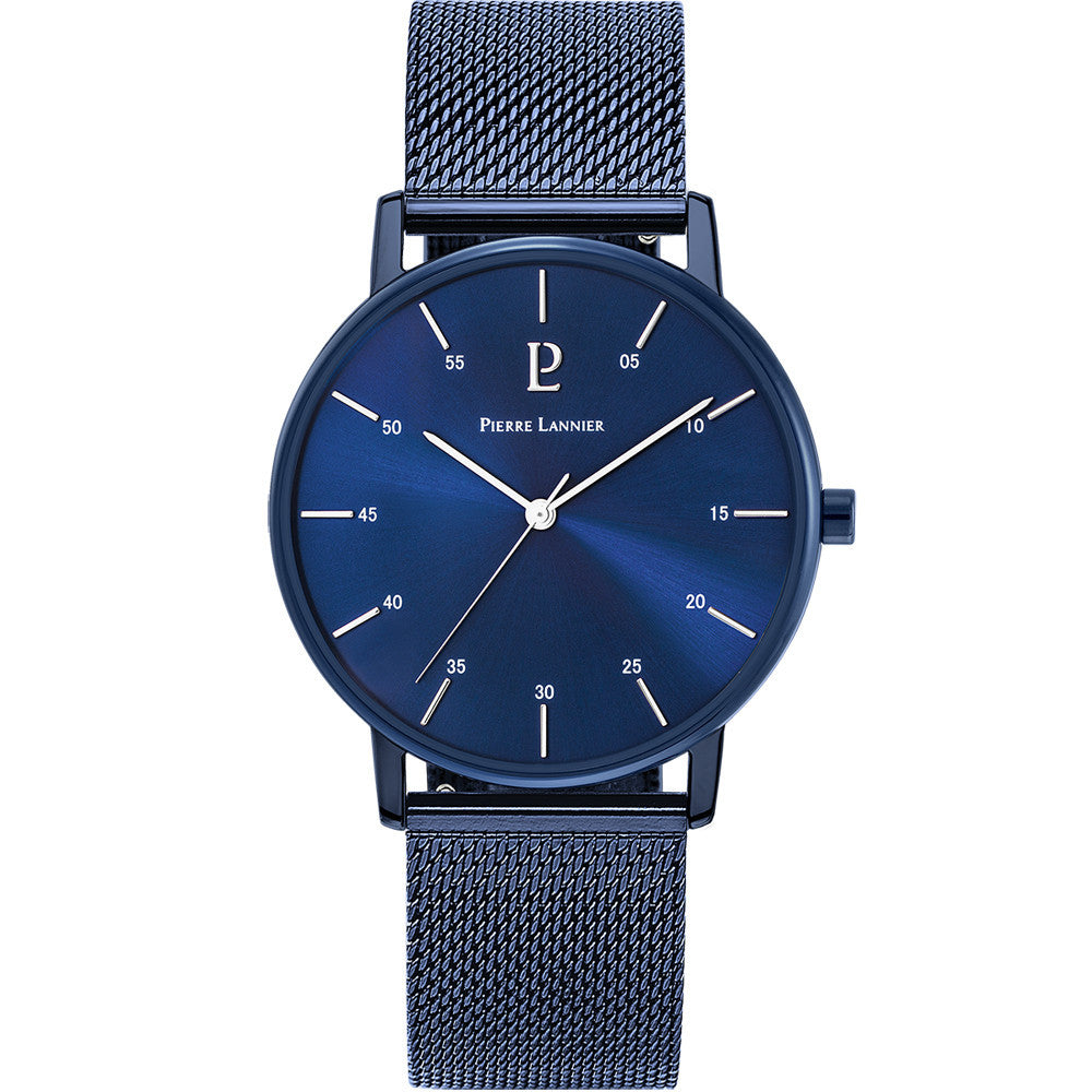 Montre Pierre Lannier en Acier Bleu - 1