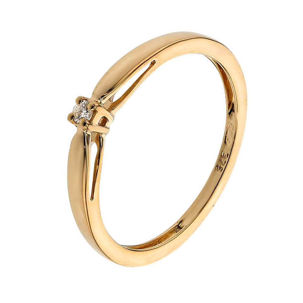 Solitaire Or et Diamant - 1